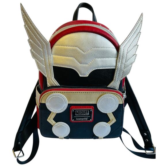 Marvel Loungefly Disney Thor Pixar Classic Cosplay Mini Bag Backpack One Size - Picture 1 of 11